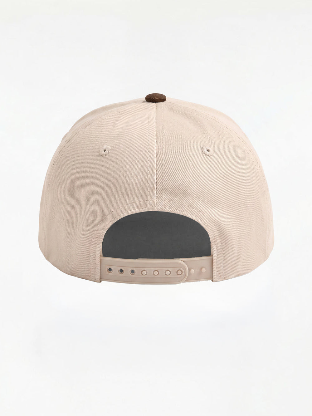 NESW Core Hat Two-Tone in Brown and Beige, back view