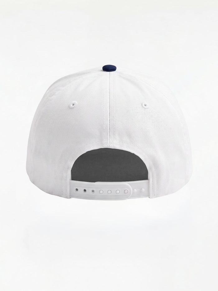 NESW Core Hat Two-Tone in Navy and White, back view